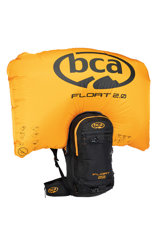 Mochila BCA FLOAT 22 AIRBAG black/orange